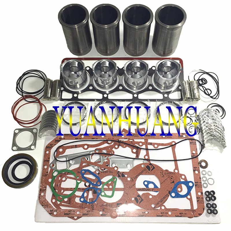 4JG2 engine rebuild kit overhaul repair set full gasket kit FOR Isuzu 4JG2 diesel engine cylinder liner piston ring bearing