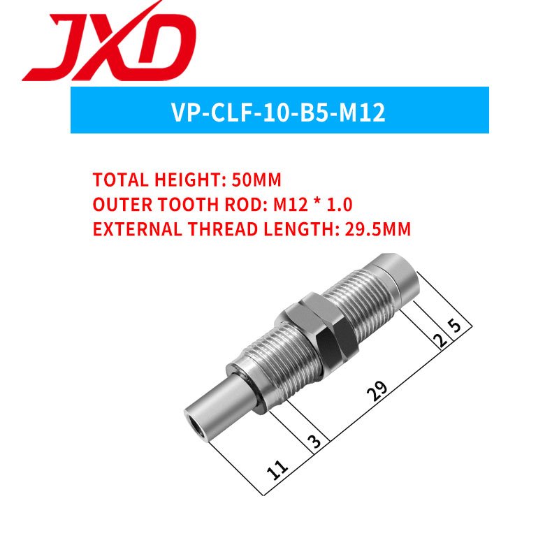 JXD VP-CLF-2 VP-CLF-5 VP-CLF-10 Low Noise Stainless Steel Metal Pneumatic Suction Cup Connector Fittings Connecting Rod