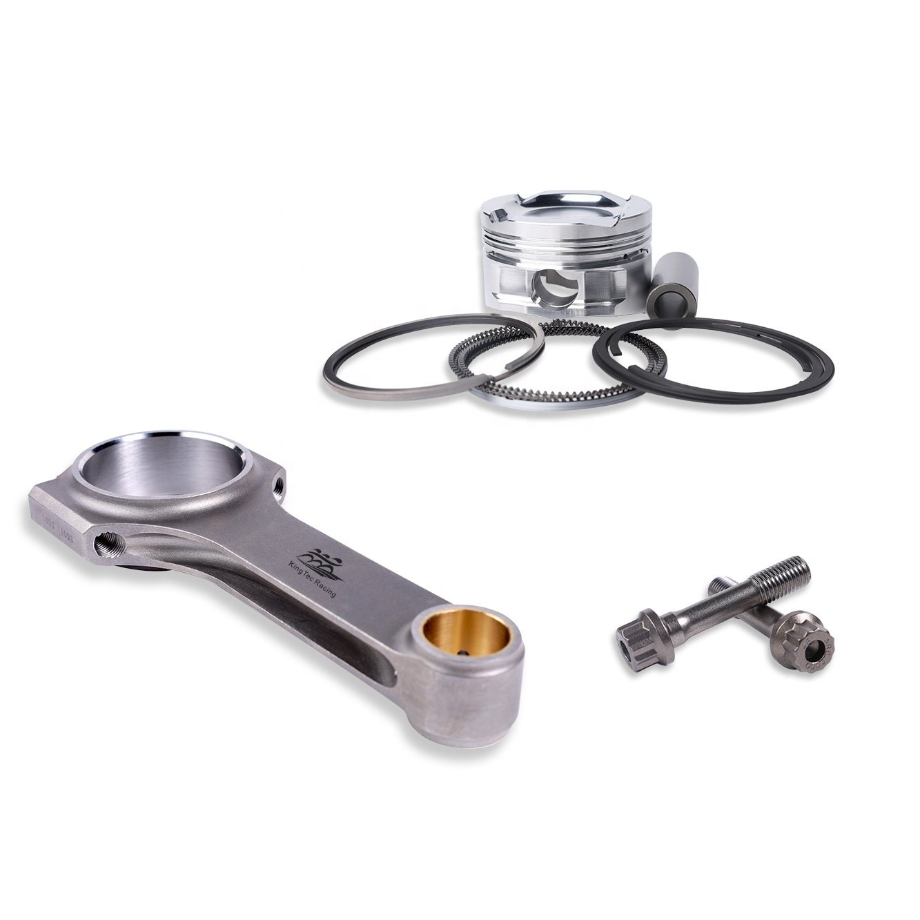 KingTec Racing custom EP6 forged pistons and rods for Peugeot 207 RC Citroen DS3 1.6 THP Prince engine