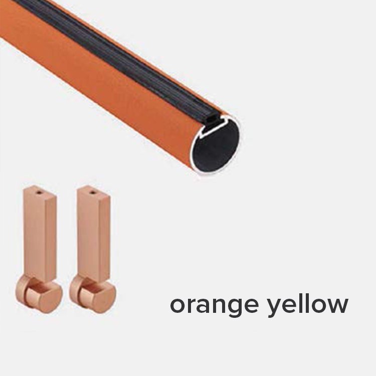 Modern design furniture wardrobe tube chrome clothes hanger closet hanging rod easy to install closet hanging rod