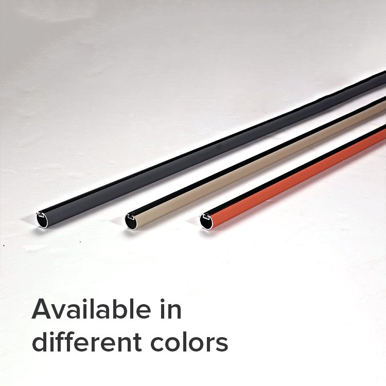 Modern design furniture wardrobe tube chrome clothes hanger closet hanging rod easy to install closet hanging rod