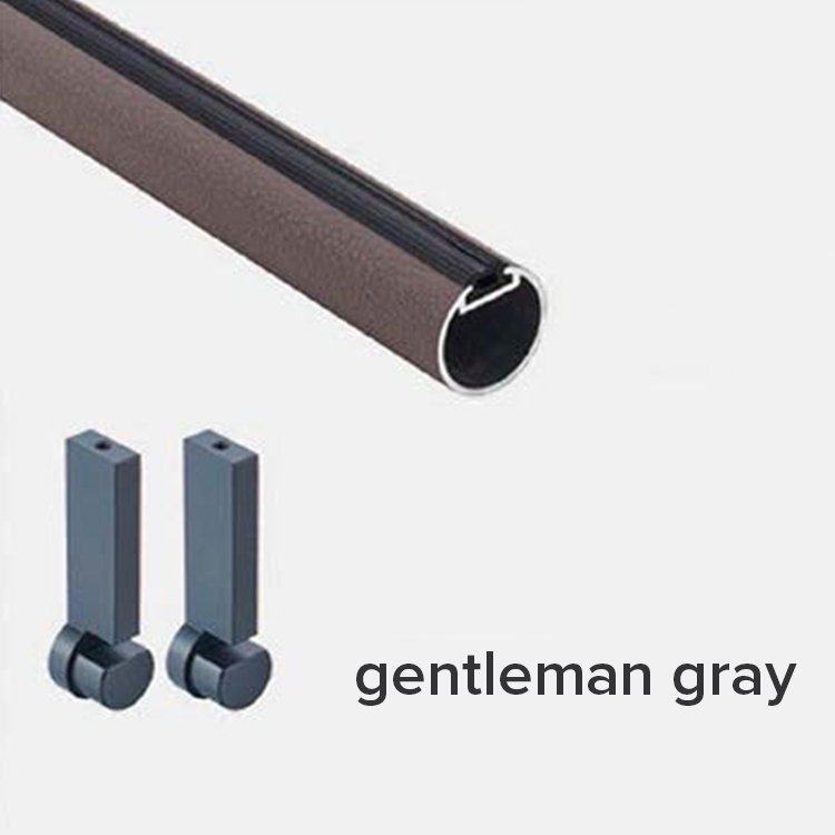 Modern design furniture wardrobe tube chrome clothes hanger closet hanging rod easy to install closet hanging rod