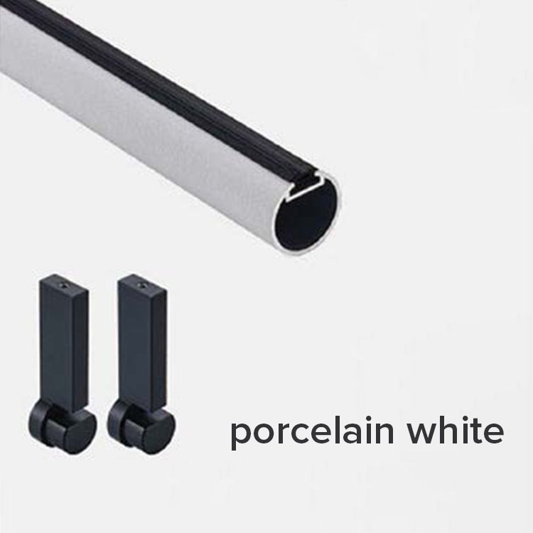 Modern design furniture wardrobe tube chrome clothes hanger closet hanging rod easy to install closet hanging rod