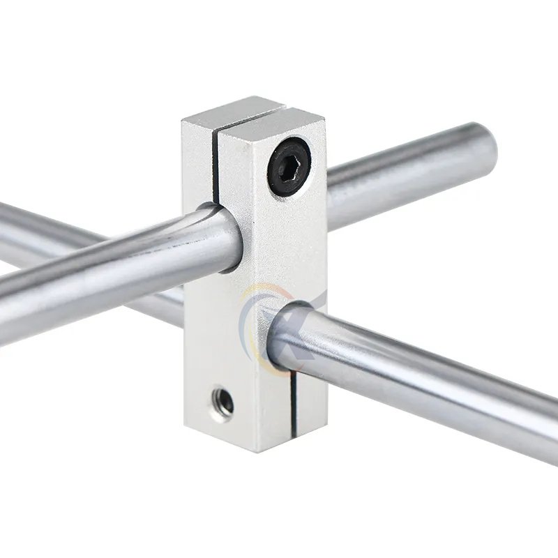 shaft Cross Clamp Connector Pillar Cross Fixing Clip For The Same Diameter And Different Diameter shaft collar clips