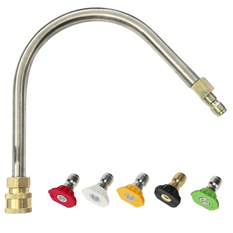 2024 Yaoen Car wash 1/4 Inch Quick Connect High Pressure Washer 90 Degree curved Short Extension Rod