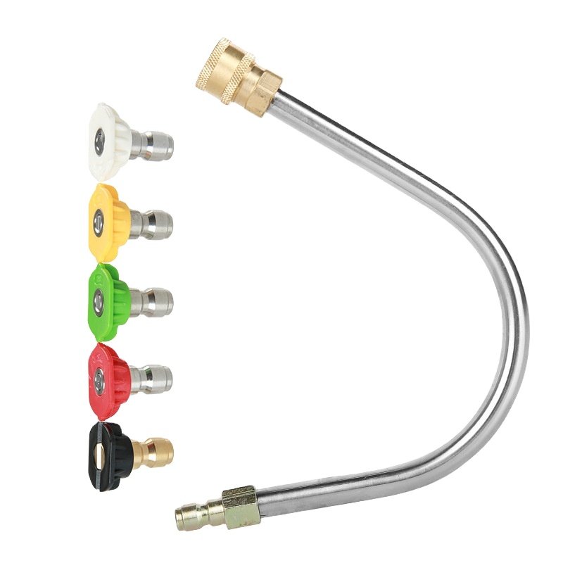 2024 Yaoen Car wash 1/4 Inch Quick Connect High Pressure Washer 90 Degree curved Short Extension Rod
