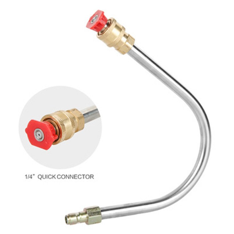 2024 Yaoen Car wash 1/4 Inch Quick Connect High Pressure Washer 90 Degree curved Short Extension Rod