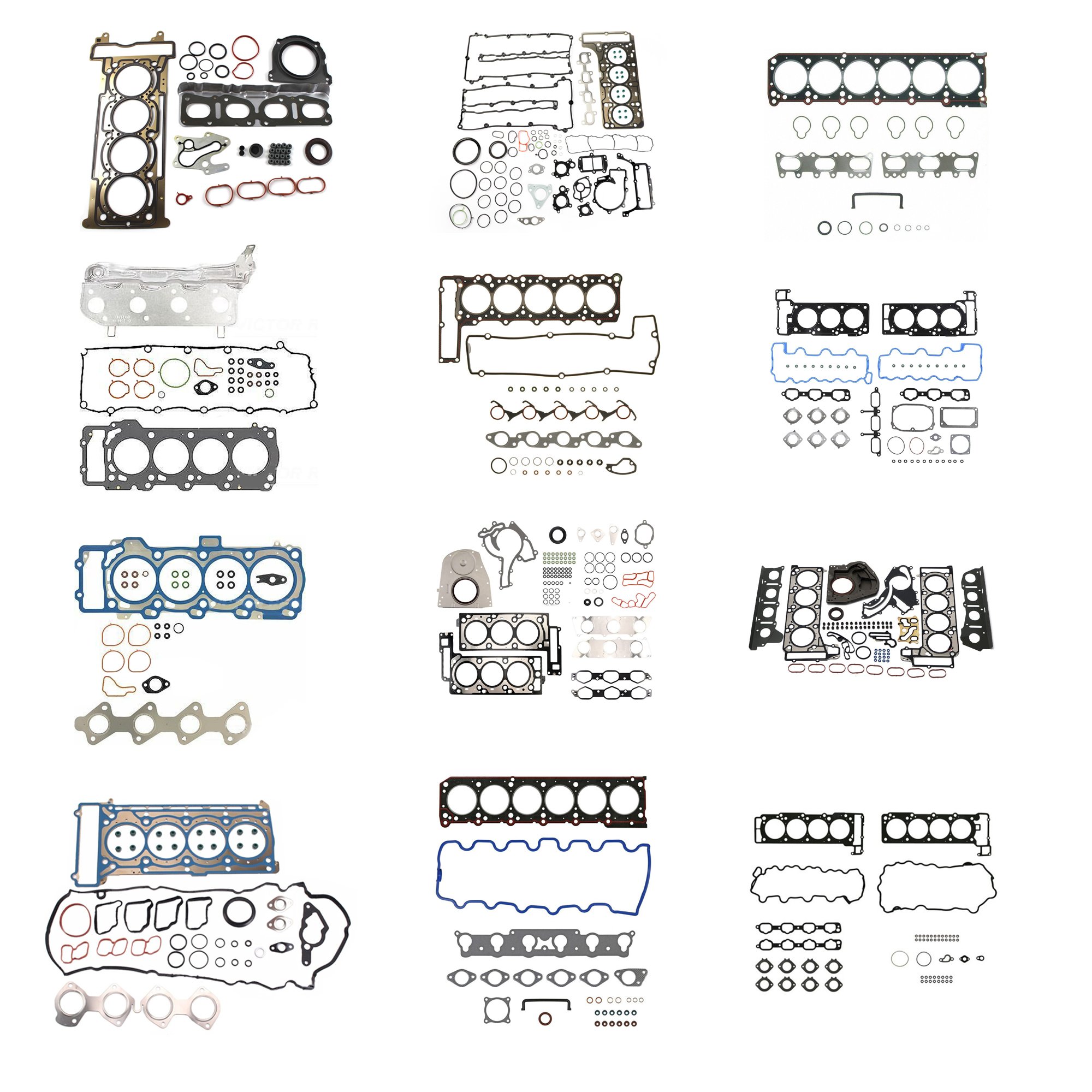 Linkteco Cylinder Head Gaskets Set Universal For Mercedes-Benz Viano Vito 1.6 1.7 1.8 2.0 2.5 2.6 2.8 3.0 3.2 3.5 4.7 5.0 6.0