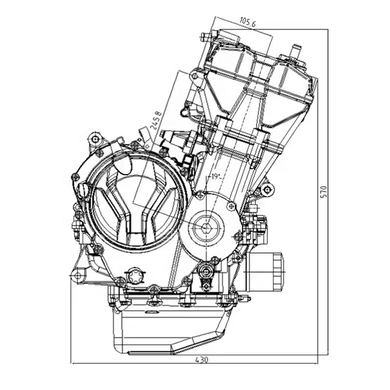 EDR motorcycle engines bike engine 500cc 470cc engines atv 250cc
