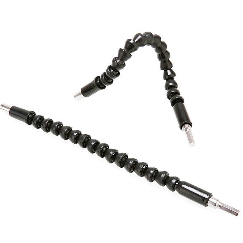hexagonal handle black universal flexible shaft screwdriver head connection extension rod flexible extension bit holder