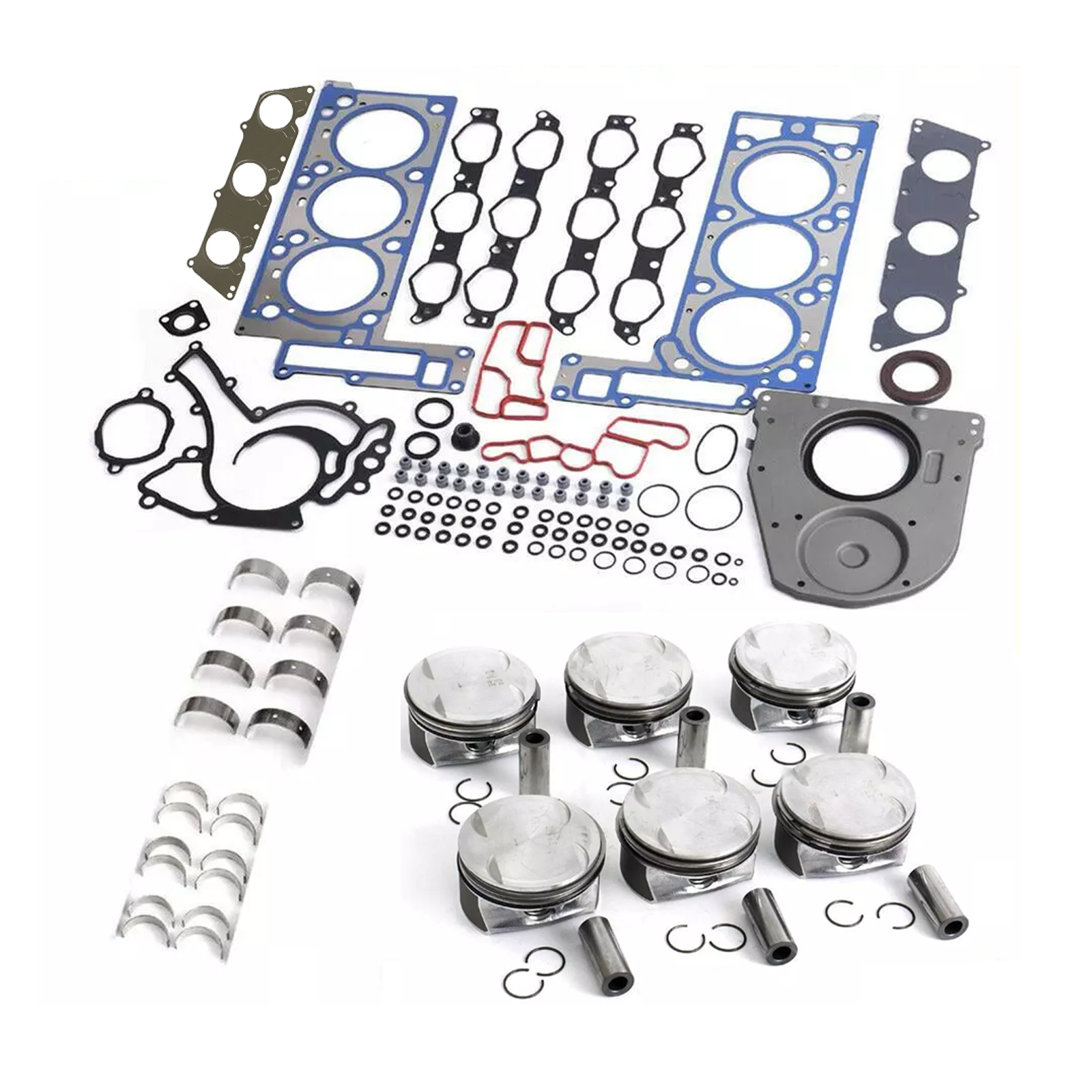Linkteco Engine Rebuild Overhaul Kit For Mercedes-Benz A209 W204 W211 W166 CL203 S203 M272 3.5L 2006-2015 2720300060 2720300160