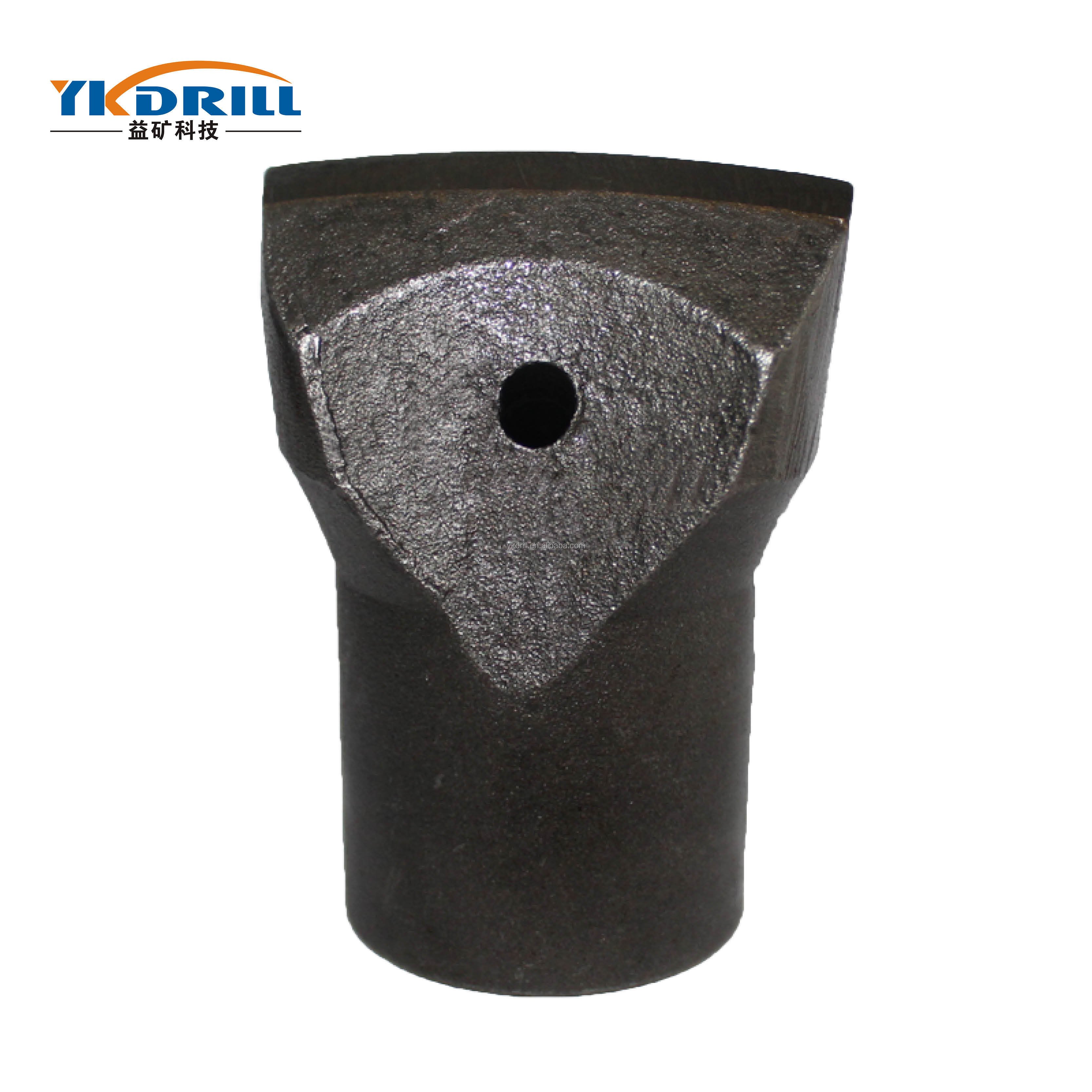 Tungsten Carbide Horseshoe Taper Chisel Drill Bit Connect Drill Rod Match Drill Machine for Mining or Quarry