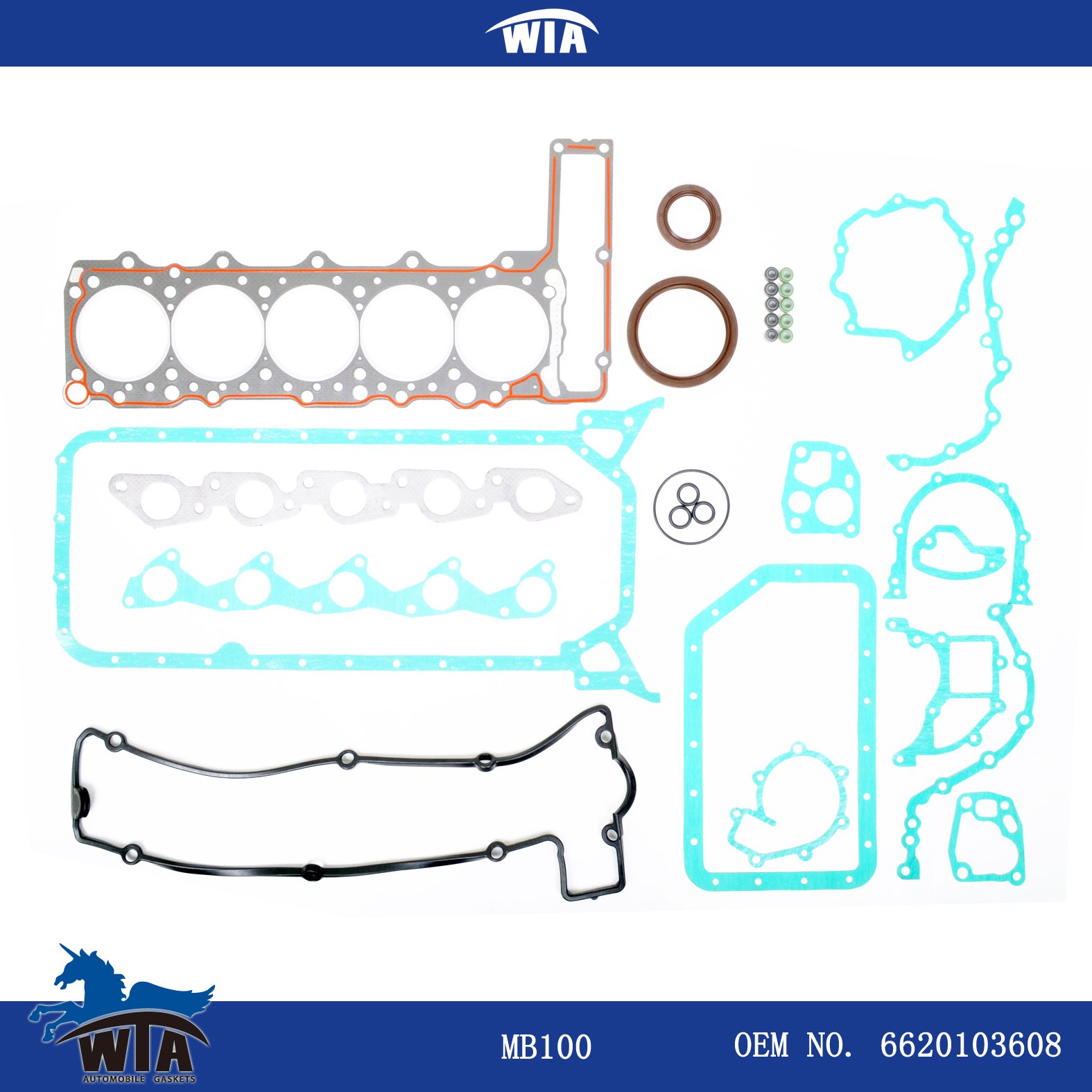 Engine gasket repair kit for Benz MB100 OEM NO 6620163120 Top gasket automotive engine parts