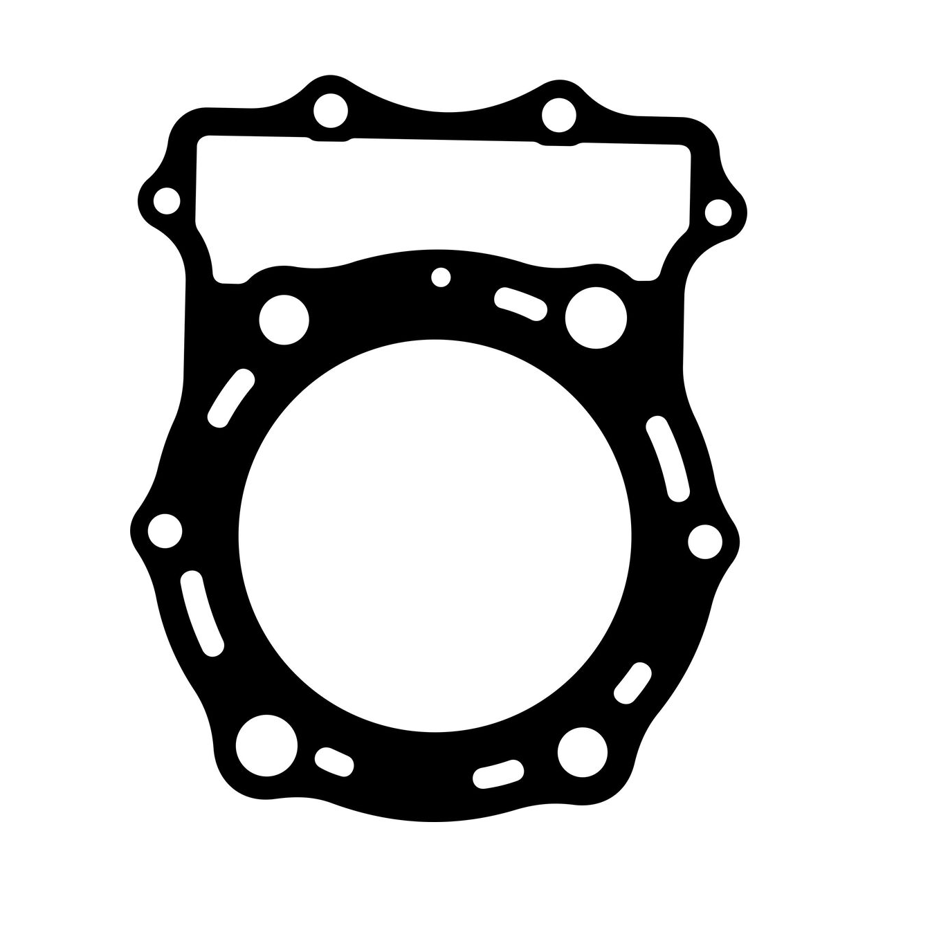 High quality Cylinder head gasket Kawasaki VN1500 11004-1334 11004-1161 head gaskets for motorcycles made of metal