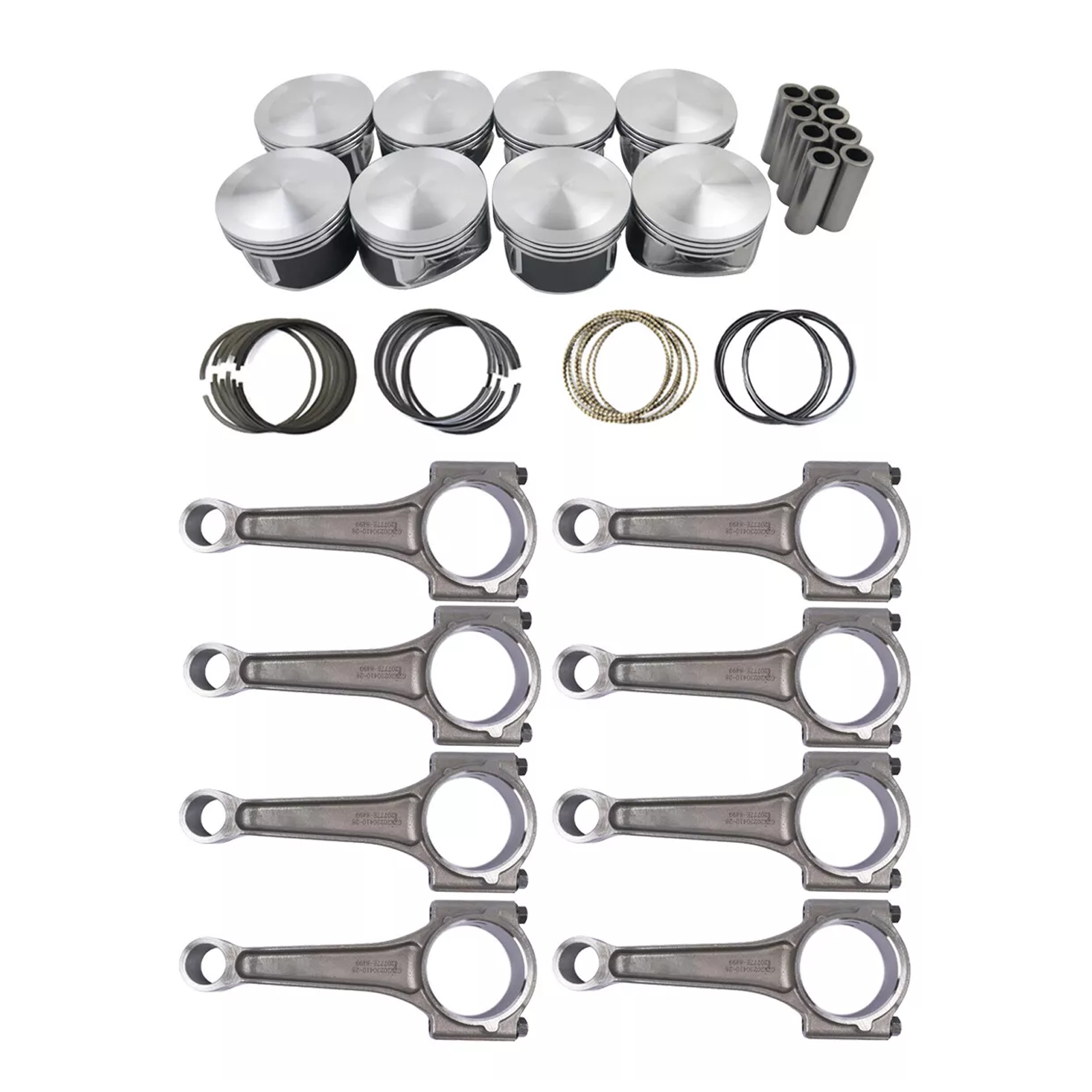 Linkteco Pistons & Connecting Rods Kit For Jeep Grand Cherokee Chrysler 300 Dodge Ram 1500 5.7L Hemi 2003-2009 5086002AA