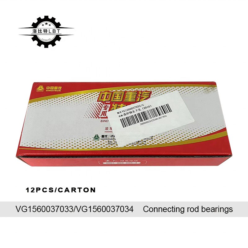 Original High Quality SINOTRUK HOWO A7 371HP DumpTruck Engine Parts Connecting rod bearings VG1560037033 VG1560037034