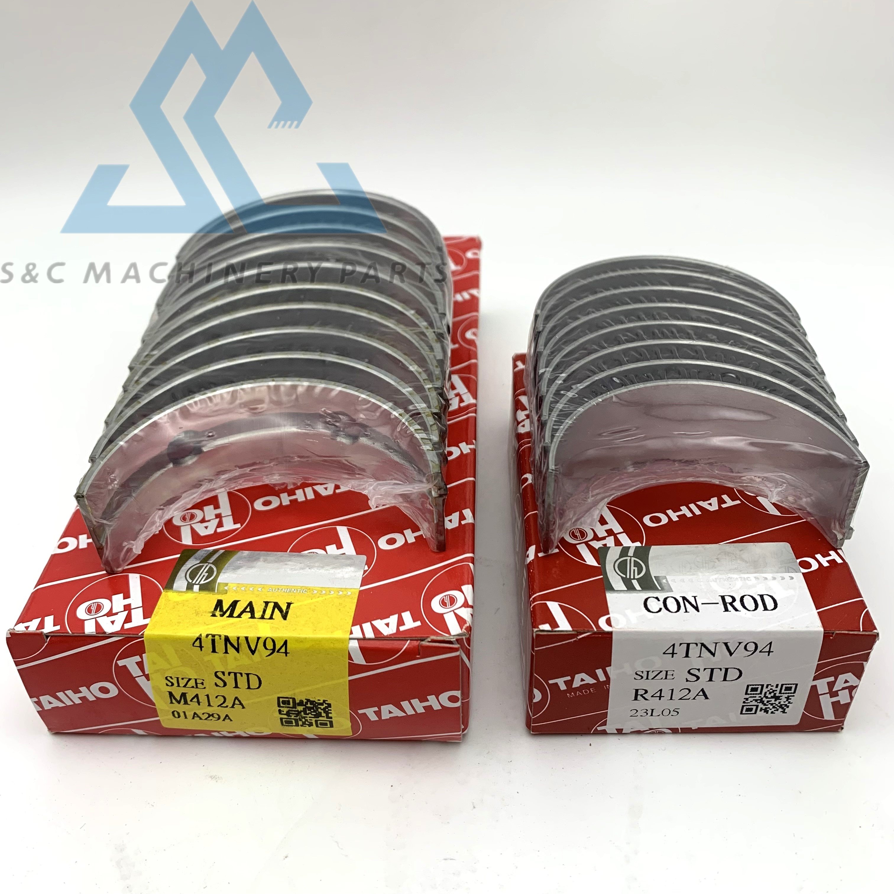 4TNV94 4TNV98 4TNE94 Main Bearing Connecting Rod Bearing 729900-02800 129900-23601 Crankshaft Bearing for YANMAR