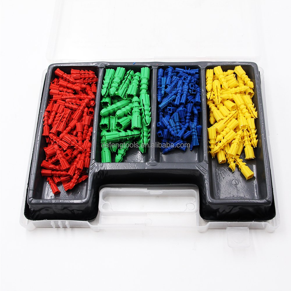 300pc Twist drill three pointed woodwork drill construction drill screwdriver head connect rod expansion screw household tool