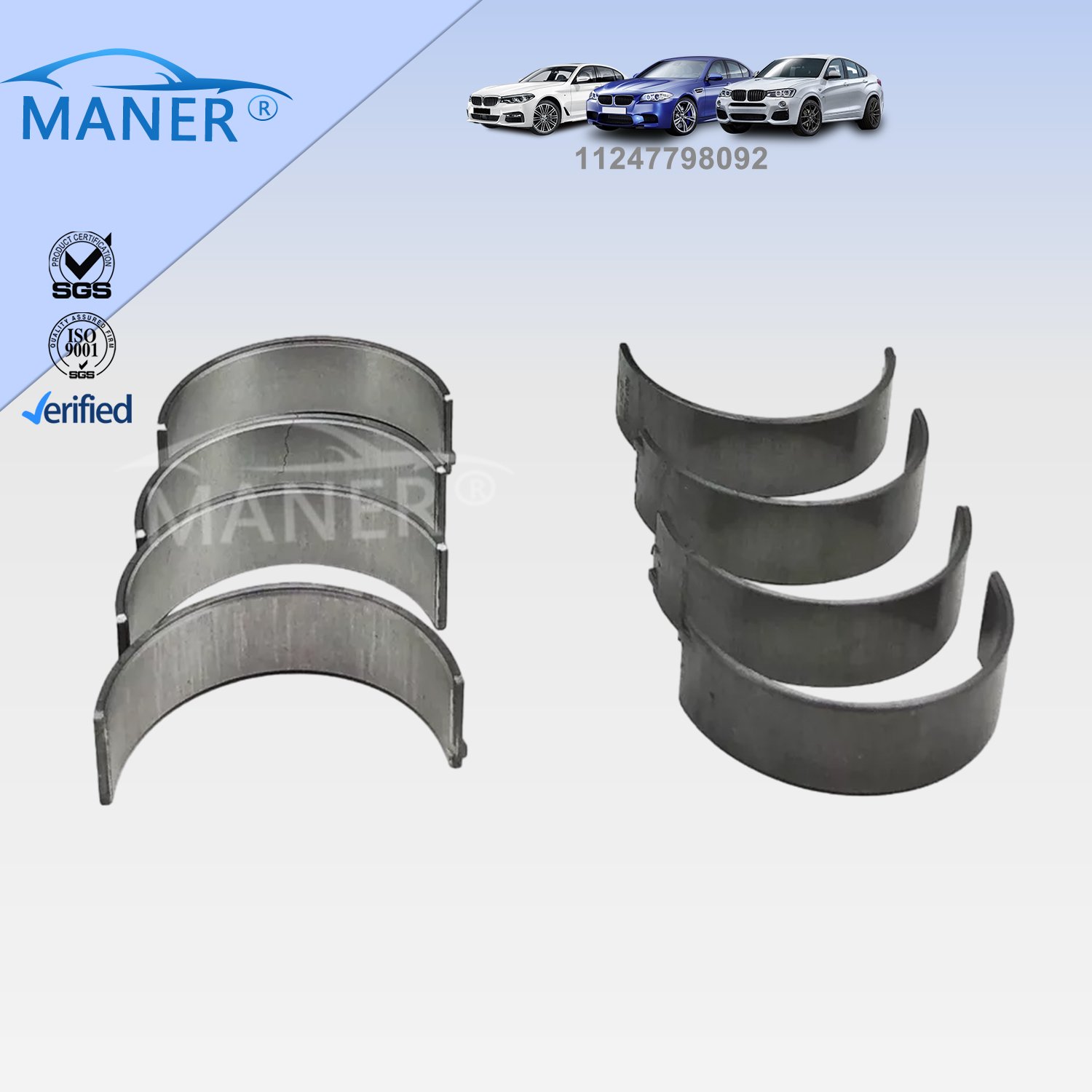 MANER 11247798092 11247798085 Auto Parts Connecting Rod Bearing for BMW N47 E87 E90 E60 X4 X5
