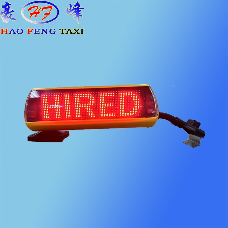LED taxi top light Single side hook fixation.Overhead light with LED display Double-sided display