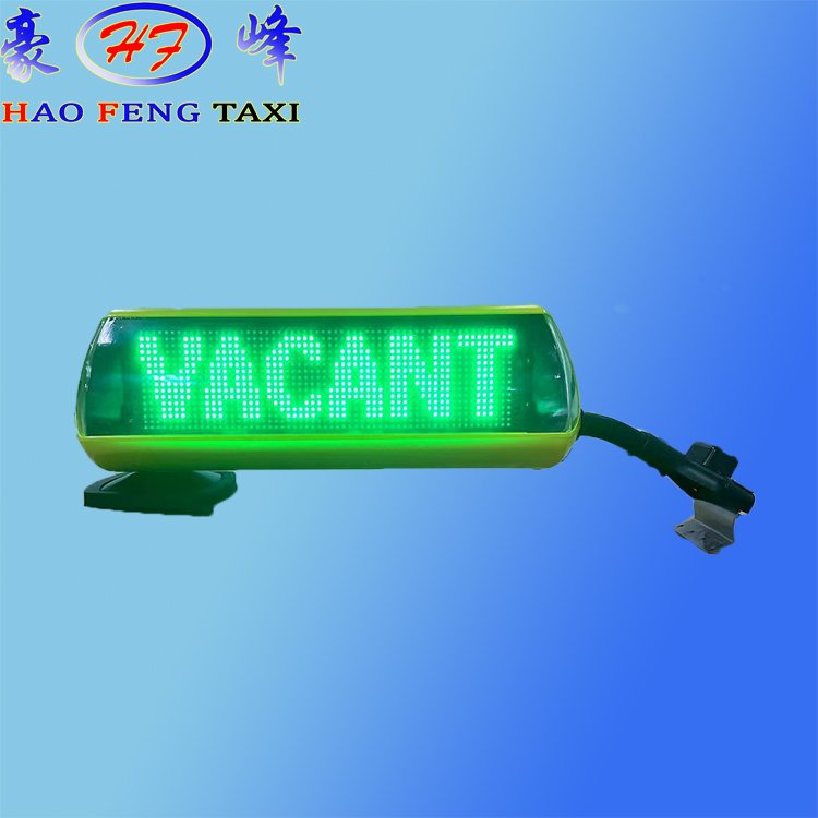 LED taxi top light Single side hook fixation.Overhead light with LED display Double-sided display