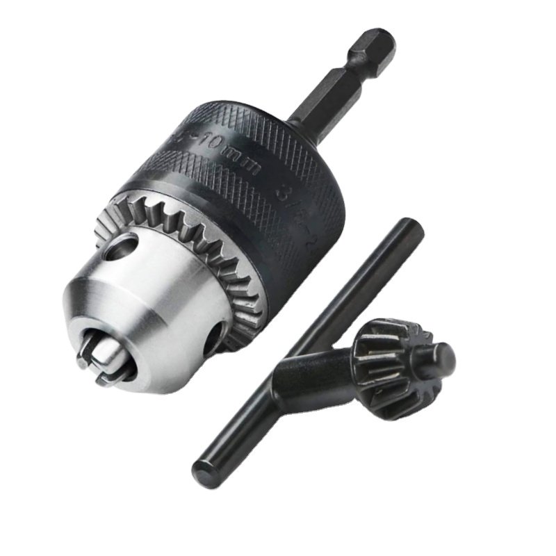 1.5-13mm Converter 1/2 20UNF Key Drill Chuck Thread Quick Change Adapter SDS 1/4 Impact Driver Wrench Bit Connecting Rod Hex