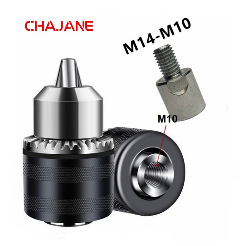 1.5-13mm Converter 1/2 20UNF Key Drill Chuck Thread Quick Change Adapter SDS 1/4 Impact Driver Wrench Bit Connecting Rod Hex