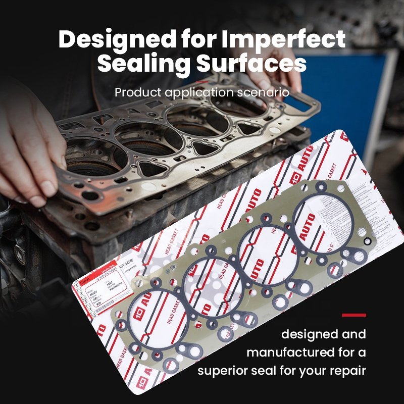 1D Automobile Engine Parts IRON Metal head gasket set 4JB1 OEM: 8-94332327-0 head gasket for isuzu