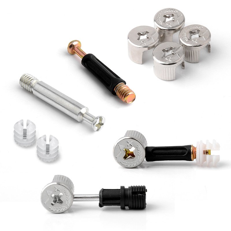 Furniture Hardware Zinc Alloy Screw Connector Mini Fix Cam Set Bolt Fittings