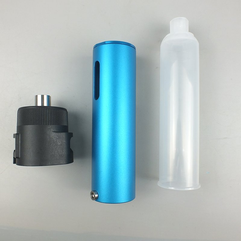 Musashi Style Card Sleeve Seal Blue 300/330 Metal Dispensing Barrel Cylinder Pneumatic Adhesive Cartridge