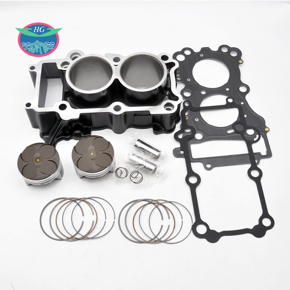 HAOGANG MT25/YZF-R25 60cm*2 250CC Motorcycle Engine Cylinder block piston ring kits including gasket for YAMAHA