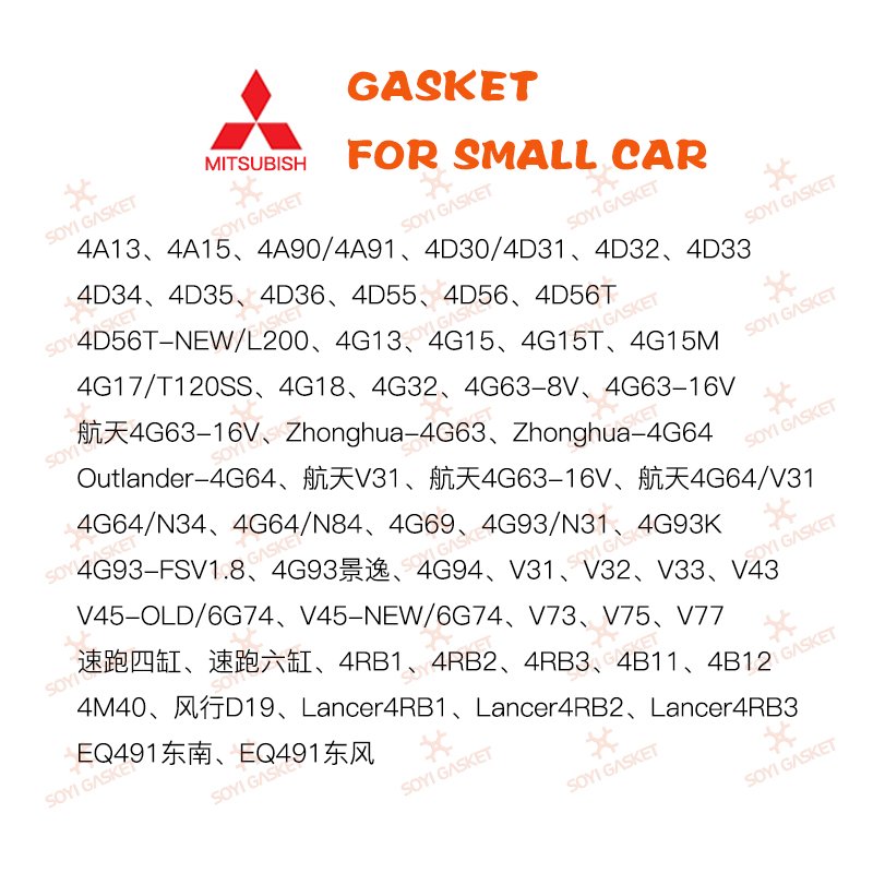 Engine gasket repair kit for 4G63 16V OEM MD346924 Engine automotive Engine Parts MITSUBISHI