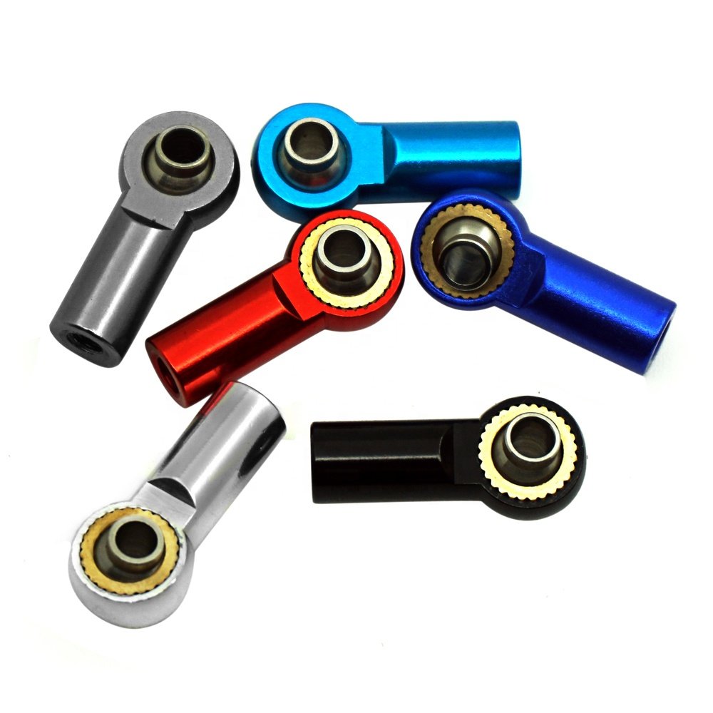 10pcs/Set M3 Aluminum Link Tie Rod End Ball Joint For SCX10 90046 D90 D110 CC01 1/10 RC Rock Crawler Car Parts