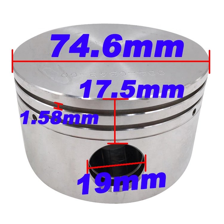 refrigeration compressor piston and connecting rod with copeland spare parts for 74.6 piston copeland D6SJ