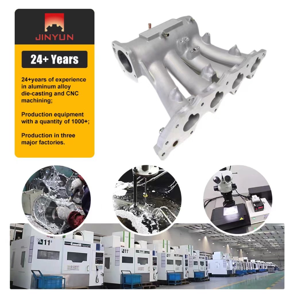 High Quality Customized 2.5 Aluminum Die Casting Intake Manifold Direct from Factory