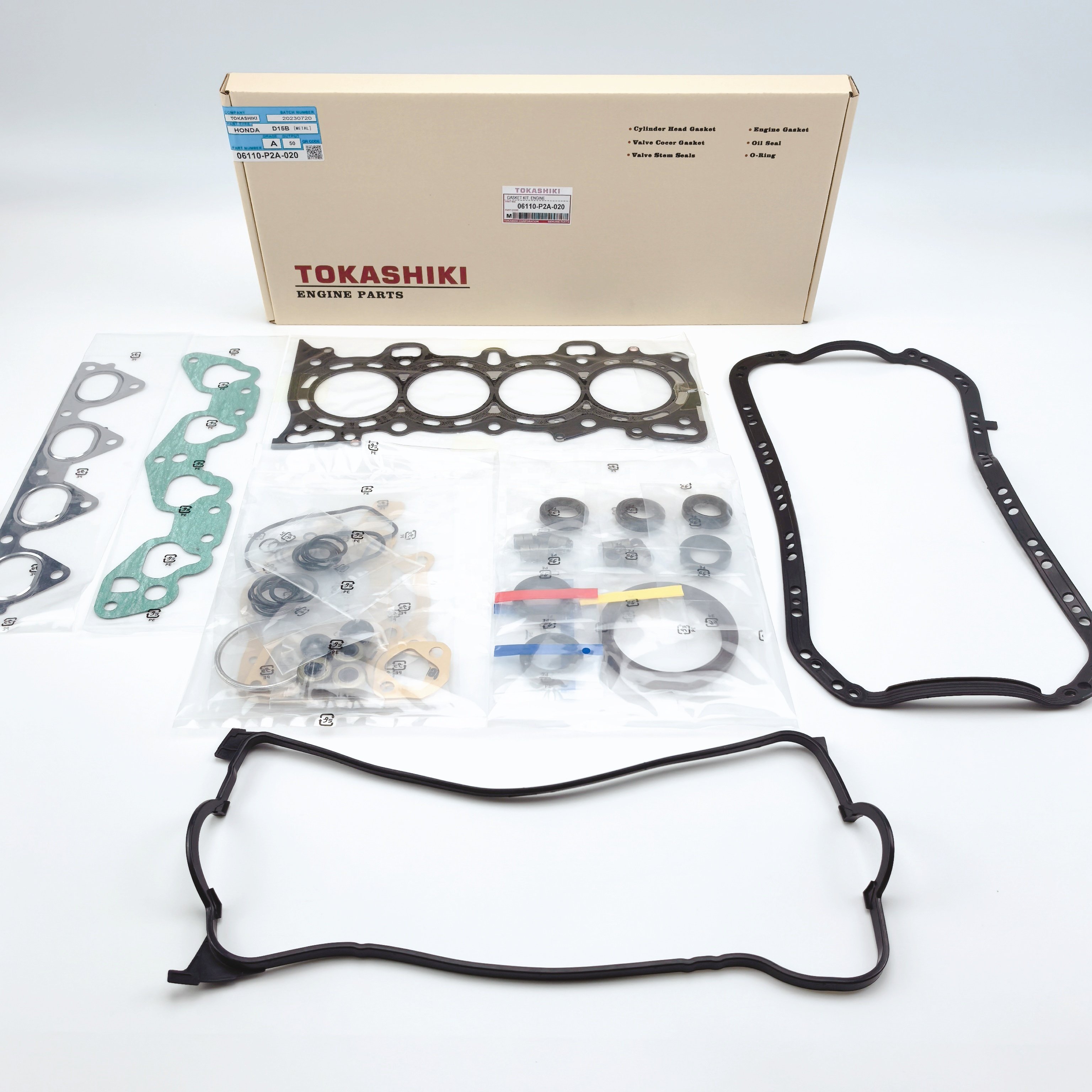 Engine Overhaul Cylinder Head Gasket Kit for HONDA 06110-P2A-020 TOKASHIKI D15B