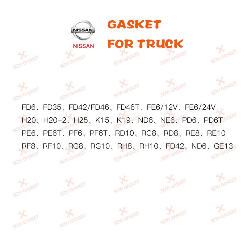 Engine gasket repair kit for NISSAN TB45/Y61 OEM 10101-VB085 engine overhaul full set automotive engine parts