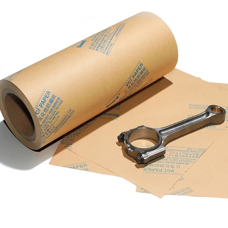 used for connecting rod customized anti corrosion paper sheet rolls wrap VCI kraft paper antirust paper