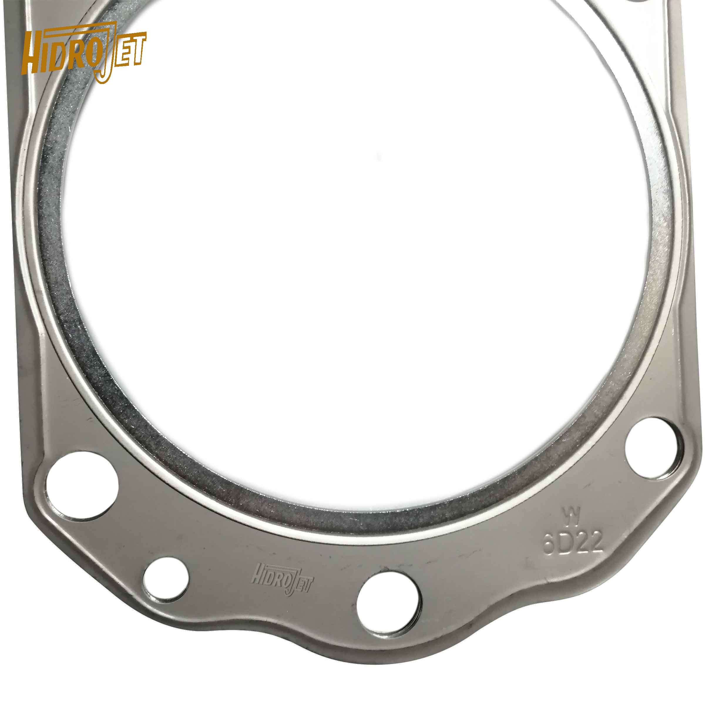Stainless Steel Cylinder Head Gasket ME051132 ME051480 Excavator Parts 6D22 Engine Excavator Accessory Head Gasket