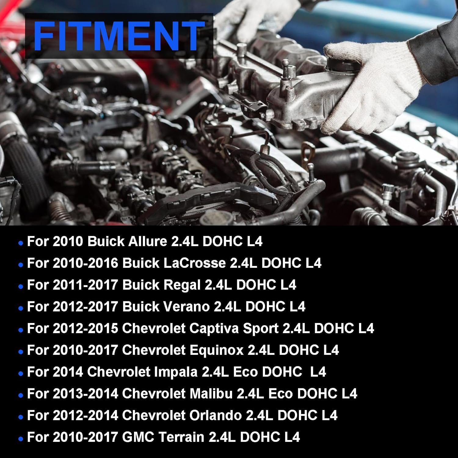 Head Gasket Set Cylinder Head Bolts for 2010-2017 Chevy Equinox Malibu GMC Terrain Buick Regal Lacrosse HS26517PT