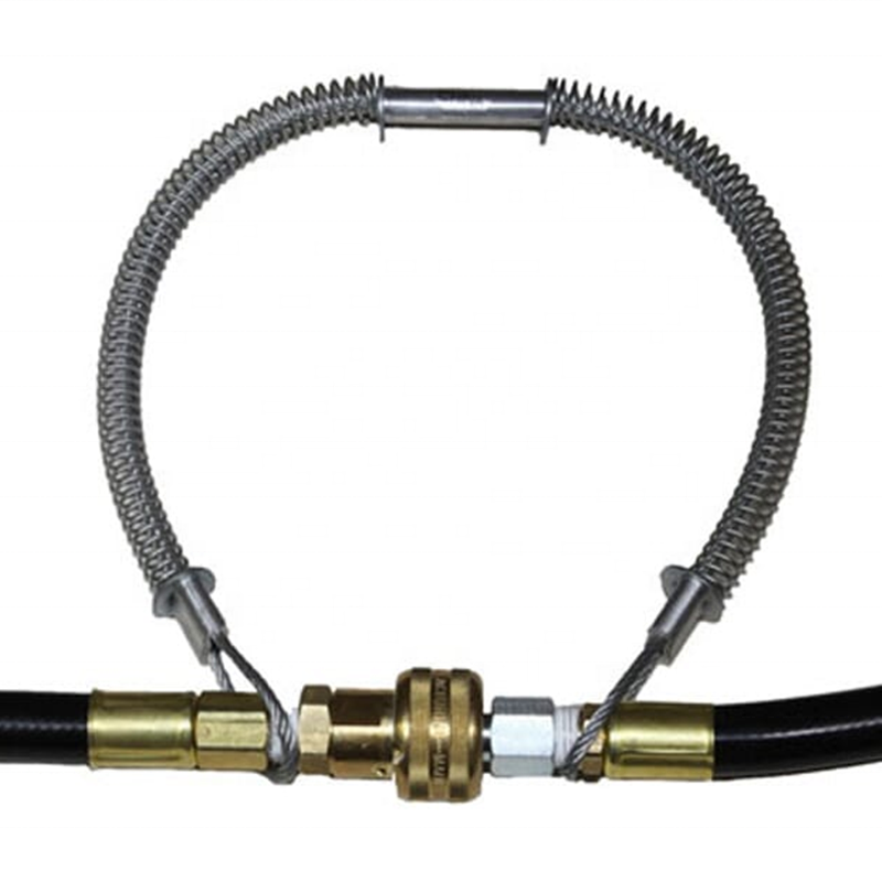 Factory Air Systems Whipcheck Hose To Hose Safety Cable Bottom Rod Support Cable For Offshore Coal Mining Anti Spark