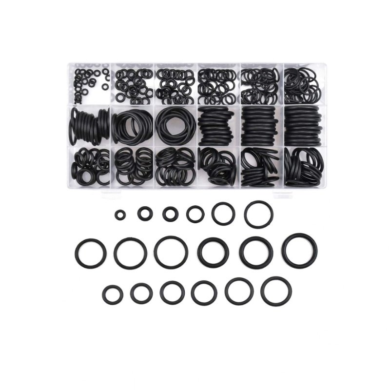 Universal 18-Sized Black Cylinder Head Gasket Kits for Automobile Air Conditioning Compressor Parts High Quality and Durable