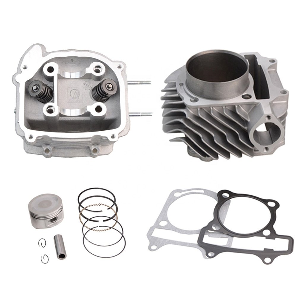 GOOFIT 62.5mm Cylinder Liners Heads Piston Gasket Block Kit Replacement for GY6 180cc 200cc 250cc ATV Off-Road Vehicle