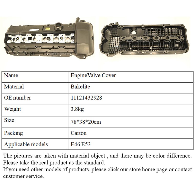 Factory wholesale Auto Parts valve chamber rocker cover For BMW E46 E53 engine OE 11121432928 11 12 1 432 928