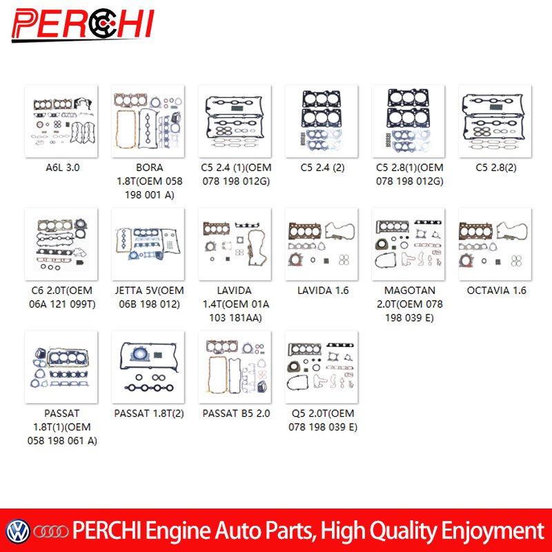 For Volkswagen AUDI A3 A4 A5 A6 Q3 Q5 Q7 JETTA BORA CANDY GOLF Sagitar POLO EA211 EA888 EA839 Engine Cylinder Head Gasket