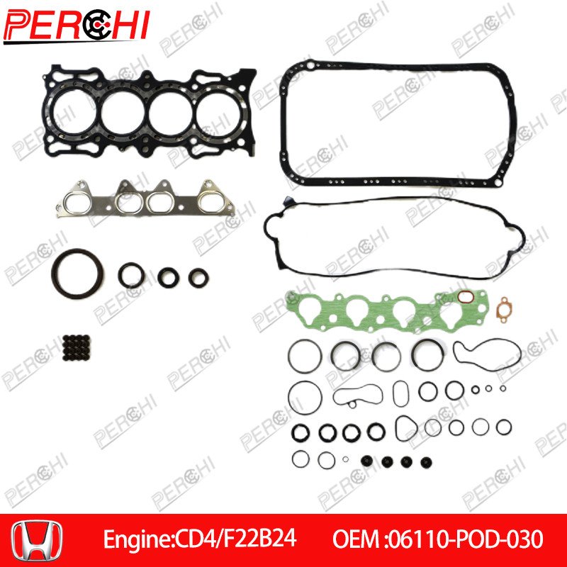 PERCHI Engine Cylinder Head Gasket Set For HONDA CD4/F22B24 94-97 Accord 2.0 OEM:06110-POD-030 Factory Wholesale