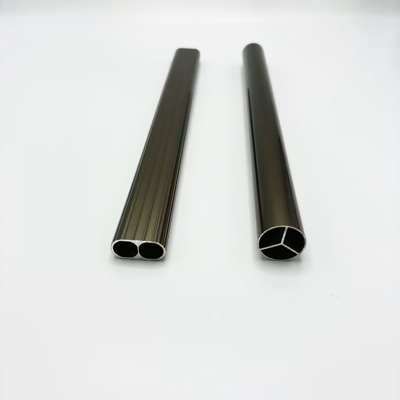 Factory direct sales modern aluminum alloy decorative tube clothes rail wardrobe hanging rod aluminum