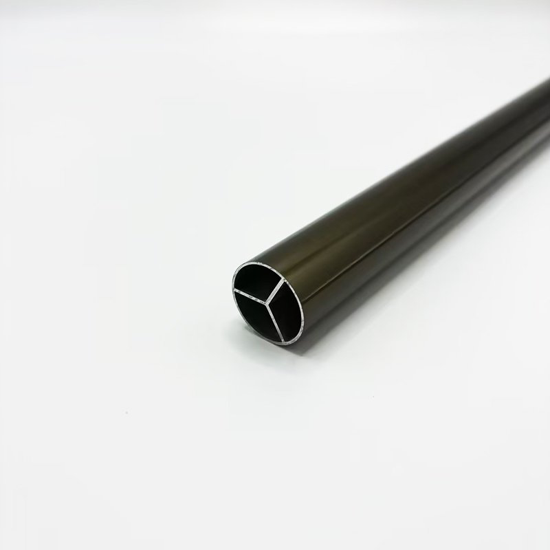 Factory direct sales modern aluminum alloy decorative tube clothes rail wardrobe hanging rod aluminum