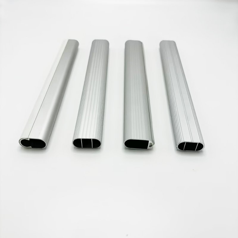 Factory direct sales modern aluminum alloy decorative tube clothes rail wardrobe hanging rod aluminum