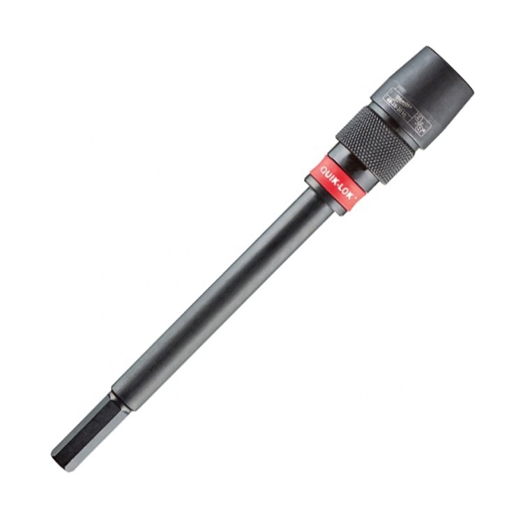 Milwauke QUIK-LOCK Hex Bit Extension, 3/8 in Drive, 6 in Overall Length, 3/8 in Shank, Drill Bit Extension Rod